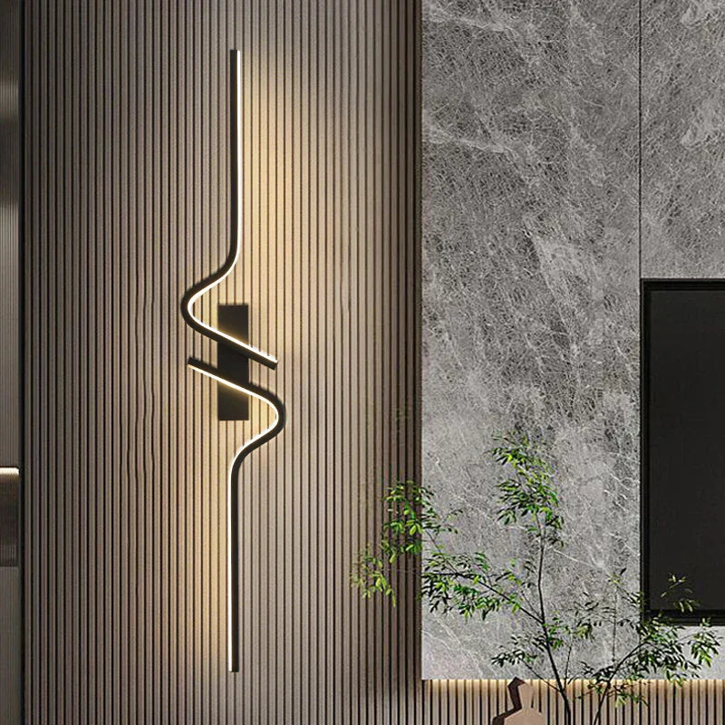 Modern Sleek Nordic LED Wall Lamp for Indoor Lighting