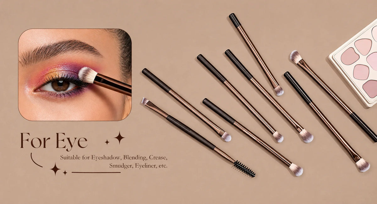 14pcs Professional Makeup Brushes – Premium Synthetic Travel Set