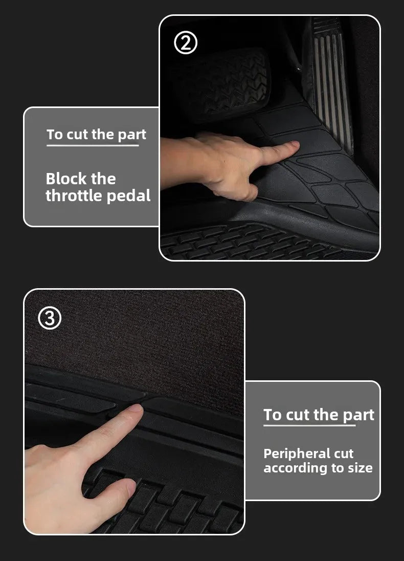 Alfombrillas de goma universales para coche para todas las estaciones Alfombrillas impermeables Alfombrillas protectoras para el interior de vehículos para automóviles