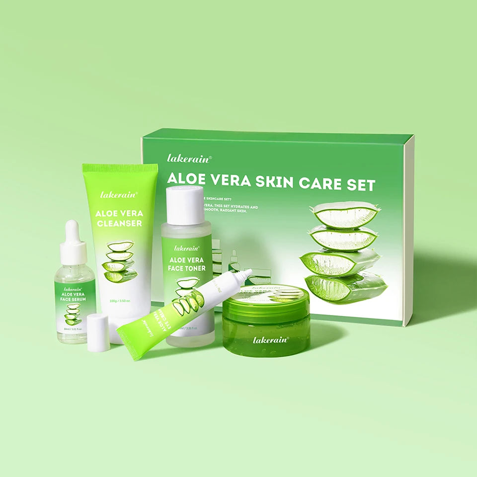 Aloe Vera Skin Care Set – 6-in-1 Deep Moisturising, Brightening & Nourishing Kit