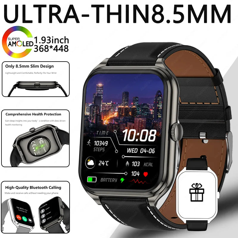 1.93-Inch Ultra-Thin AMOLED Smartwatch with Wireless Calling