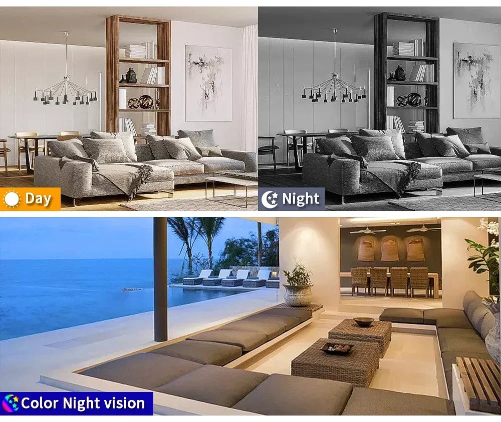 4K AHD Camera Full Color Night Vision CCTV Security Surveillance 8MP Outdoor Waterproof Analog Digital Video 5mp Home Camera