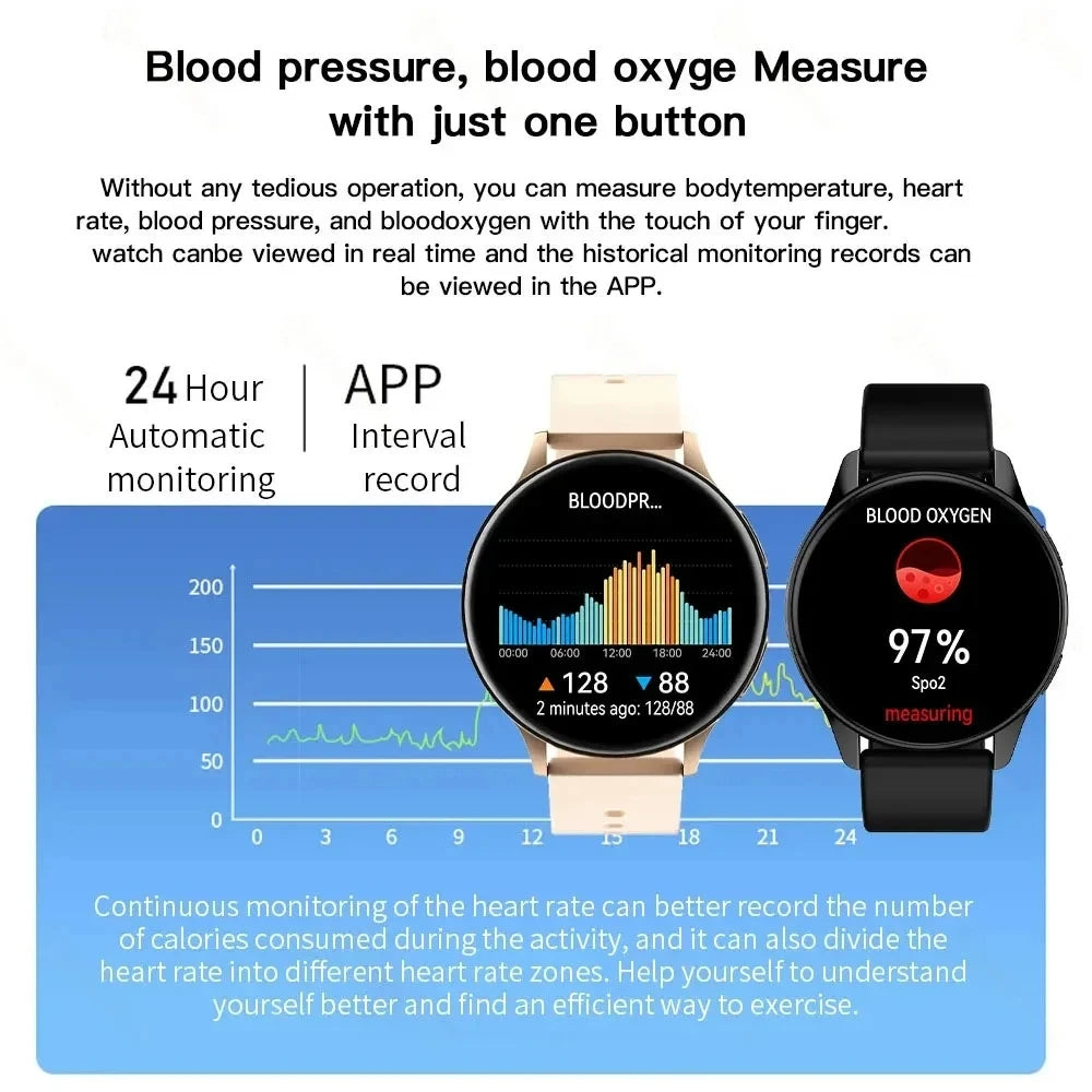 LIGE New Smart Watch 2025 Wireless Charging Smartwatch – Bluetooth Calls, Custom Watch Face, Fitness Bracelet