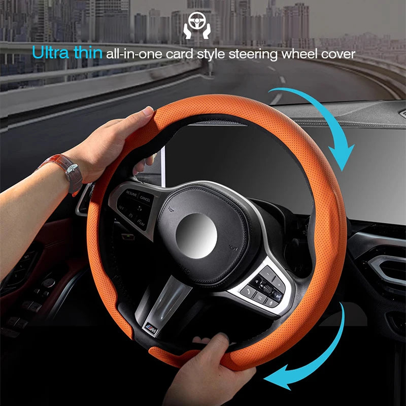Steering Wheel Cover for Volkswagen – Golf 7, Touran, Polo, Jetta, Passat B8, Tiguan