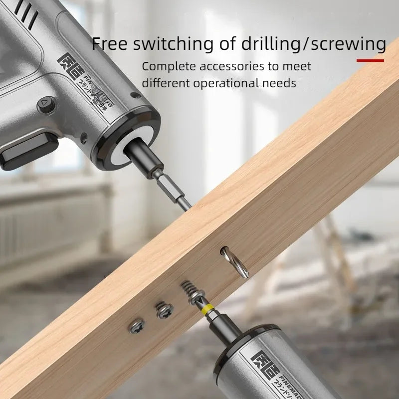 Cordless Electric Screwdriver Set 4.2V — Mini Hand Drill with Type-C Charging & Multi-Function Bits