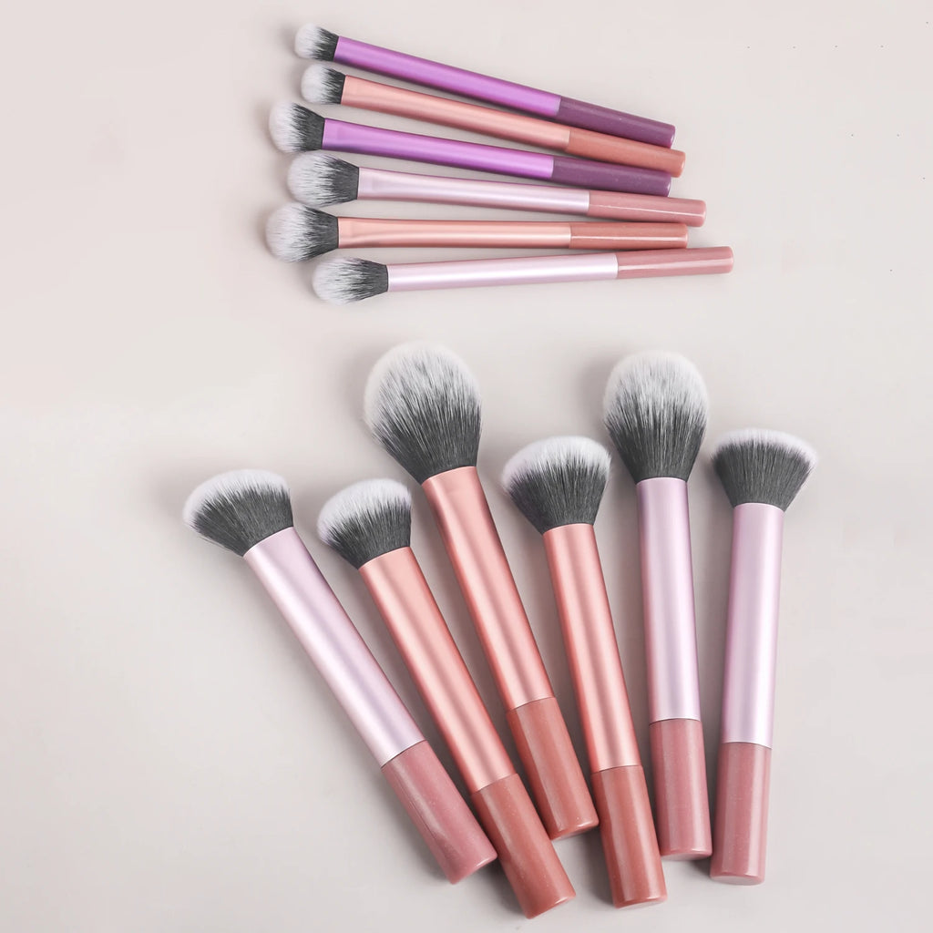 12pcs Professional Makeup Brush Set – Multifunctional Cosmetic Brushes