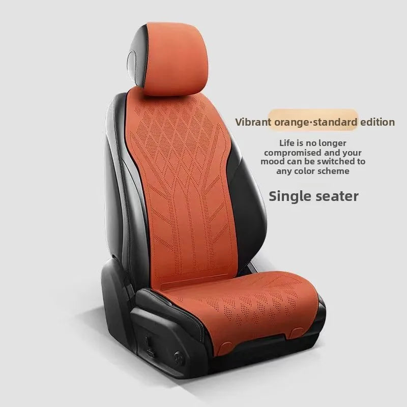 High Quality Suede Cover Universal High-end Car Seat Cover Breathable Seat Anti-slip Luxury Car Protection Thin Suede Seat Cover