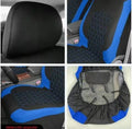 9PCS All-Season Universal Car Seat Covers, Honeycomb Embroidered Durable Polyester Fabric, Hand Washable Car Seat Covers