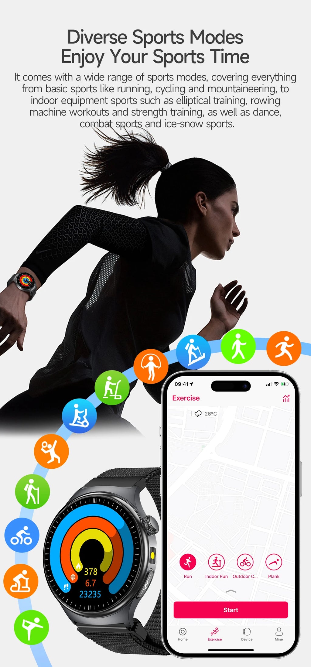 2026 New Diagnosis ECG Smart Watch Sport AI Accurate Uric Acid Blood Pressure Body Fat Five Organ Fitness Waterproof Smartwatch