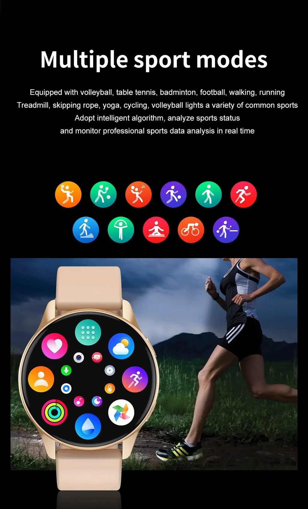 LIGE New Smart Watch 2025 Wireless Charging Smartwatch – Bluetooth Calls, Custom Watch Face, Fitness Bracelet