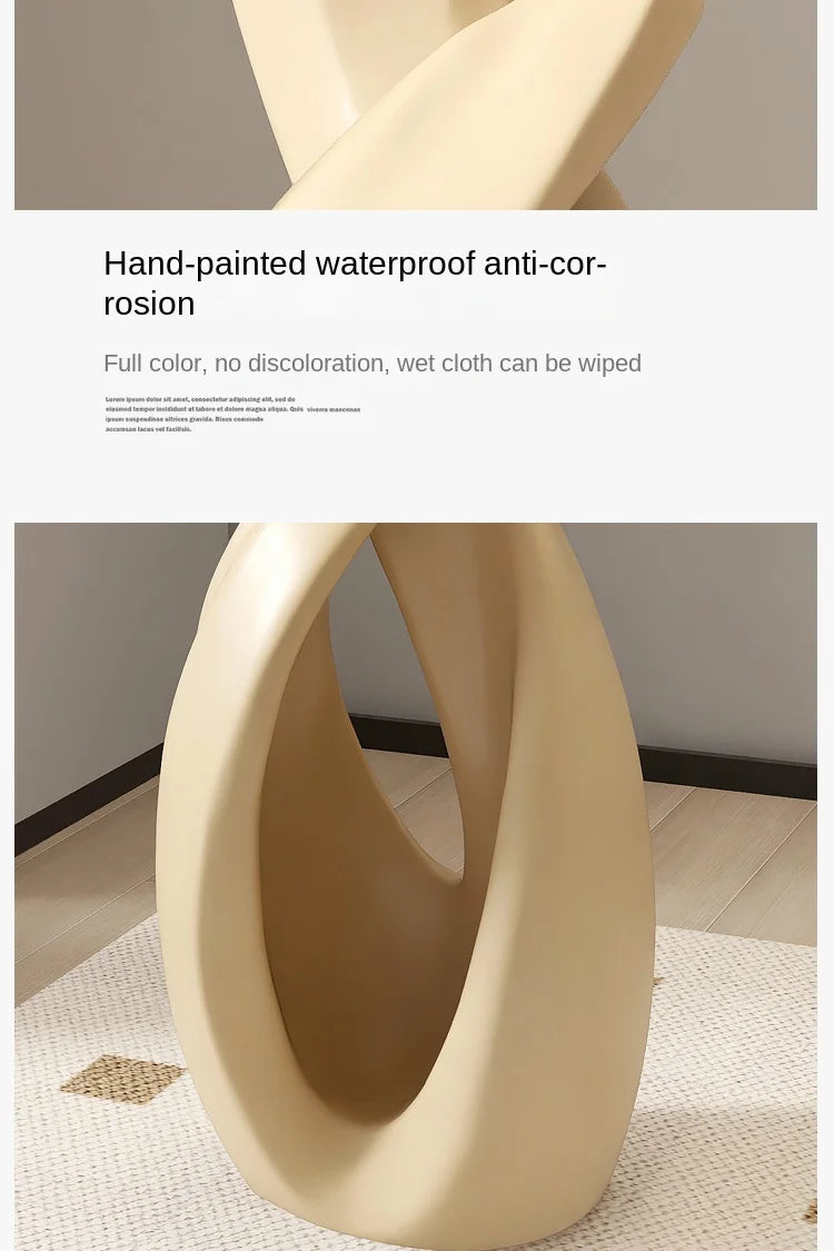 Home Decor Statue Abstract Art Ornaments Nordic Living Room Large Floor Luminous Sculpture Housewarming Gift Interior Figurines