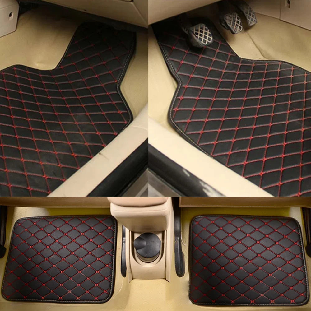 Alfombrillas Universales de Piel Sintética para Coche 4 piezas – Varios Colores