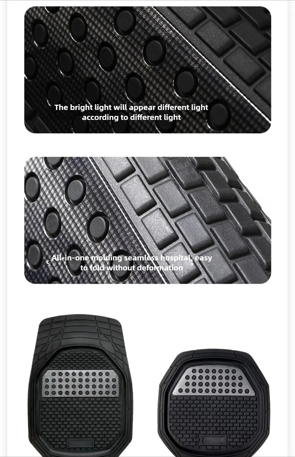 Alfombrillas de goma universales para coche para todas las estaciones Alfombrillas impermeables Alfombrillas protectoras para el interior de vehículos para automóviles