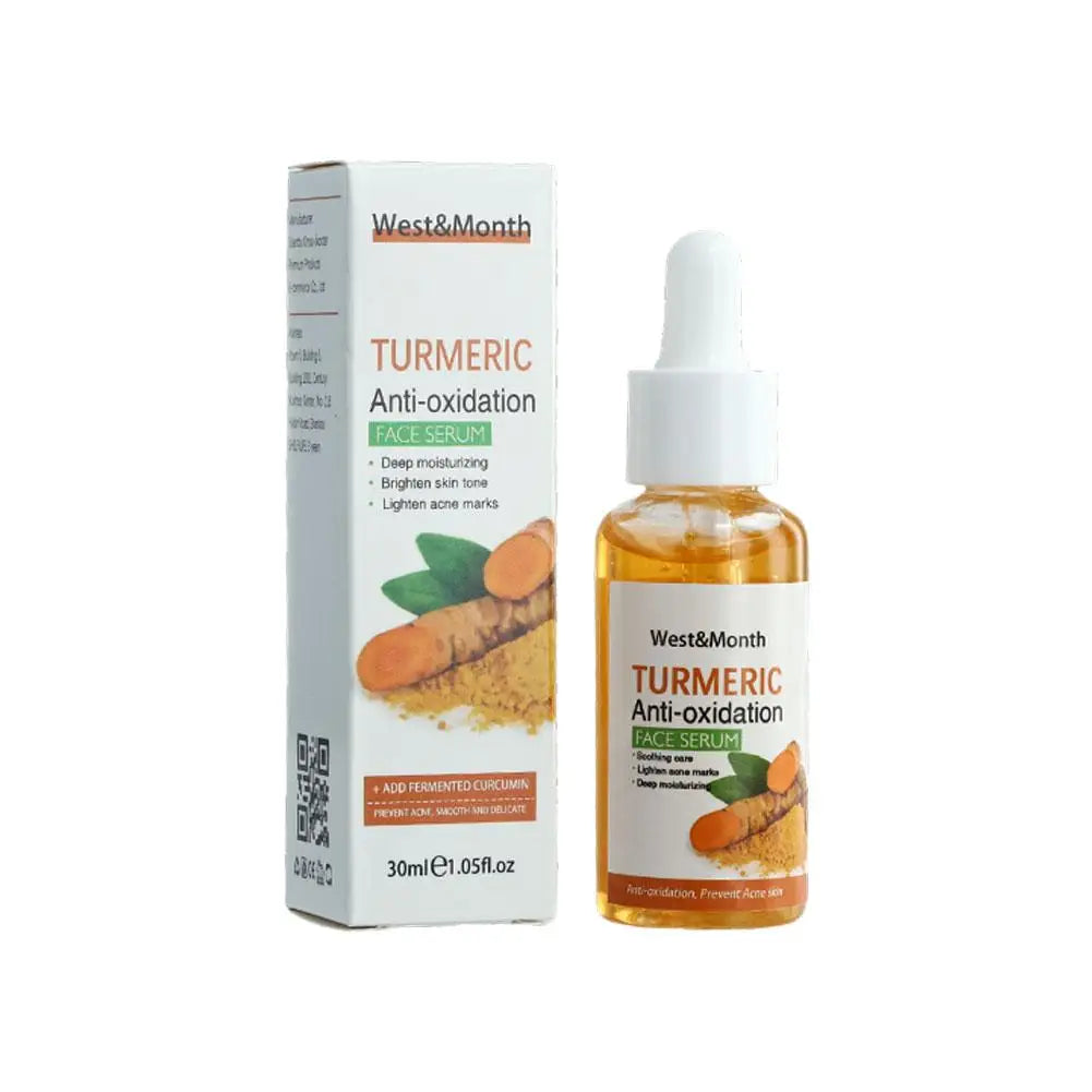 Turmeric & Lemon Skincare Series – Soap, Cleansing Pad, Face Cream & Serum for All Skin Types