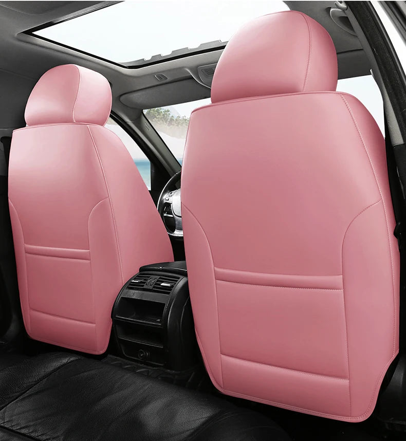 Universal Car Seat Covers  Full Covered Durable Leather Seat Cushion for 90% Sedan SUV 8 Colors Set Include Front and Rear Cover