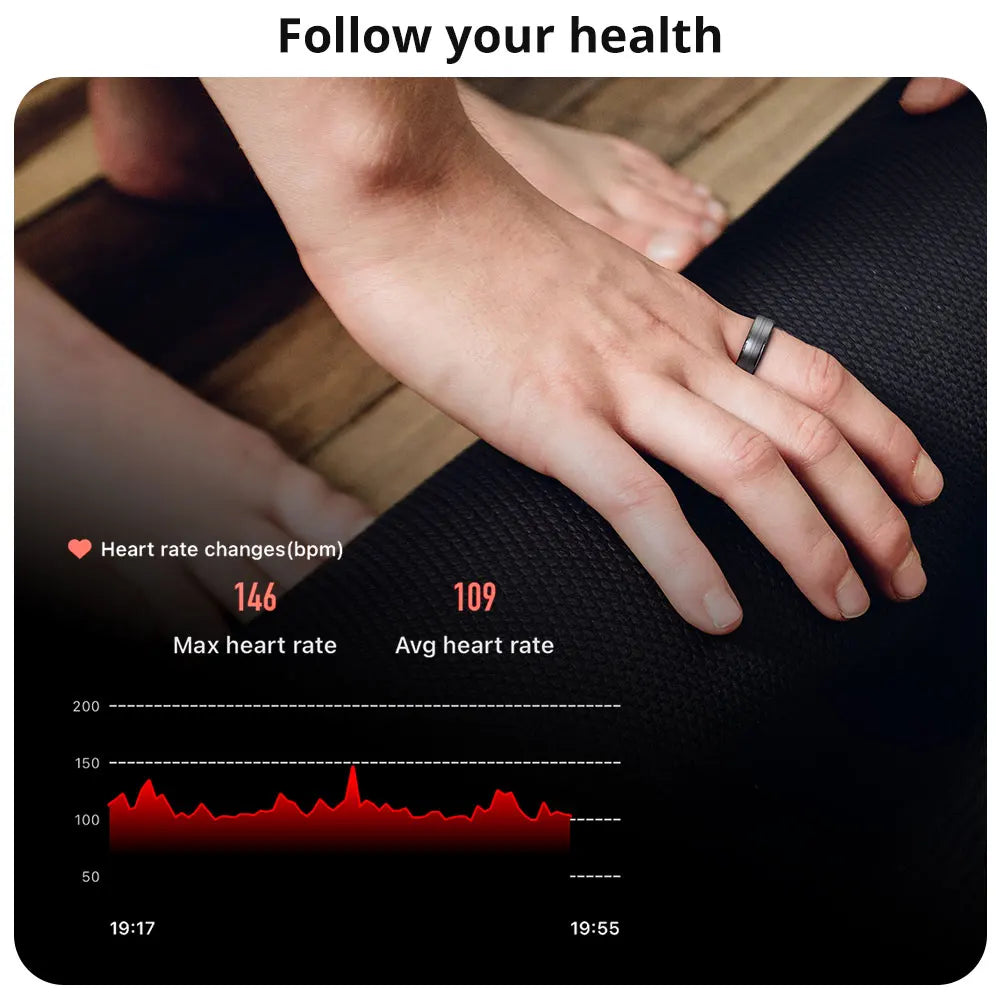 2026 R06 Smart Ring – IP68 Waterproof Health Monitor, Fitness Tracking, Multiple Sport Modes