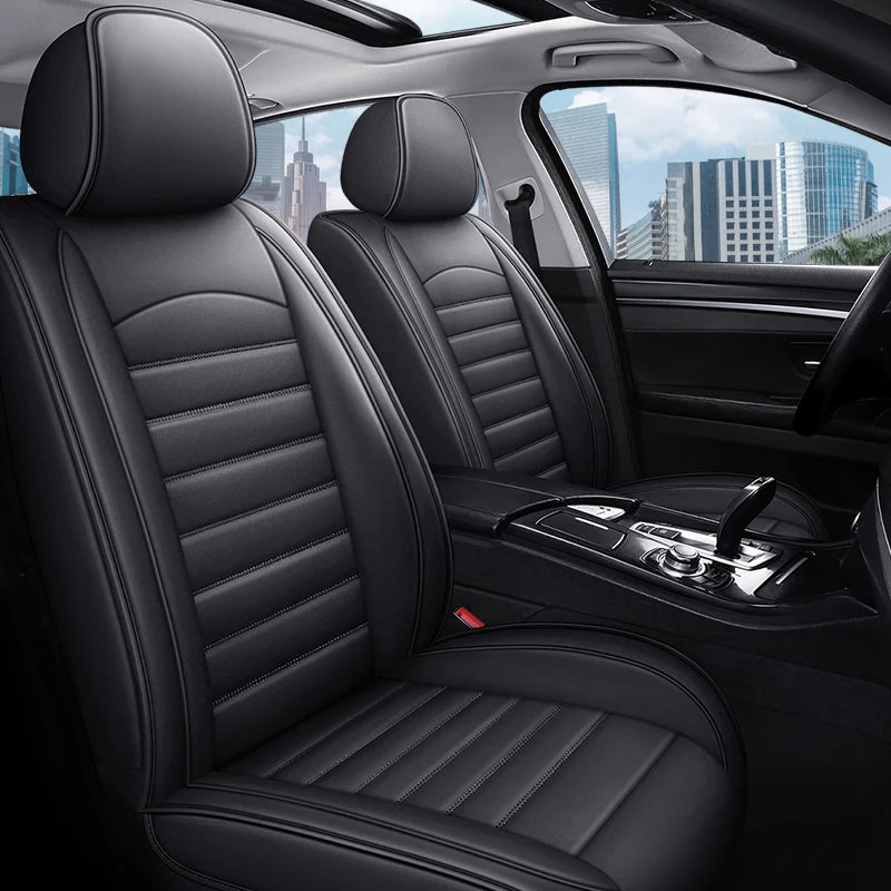 Full Coverage Pu Leather Car Seat Covers for HYUNDAI Tucson Santa FE i30 i40 Veloster Creta Elantra Car Accessories