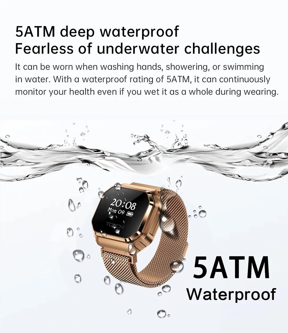 2026 New Smart Watch Ring 0.49" OLED Screen, Heart Rate Blood Oxygen Sleep Health Monitoring, 5ATM Waterproof, Multiple Sport