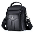 Men's Retro Cowhide Leather Crossbody Bag – Trendy Shoulder Bag