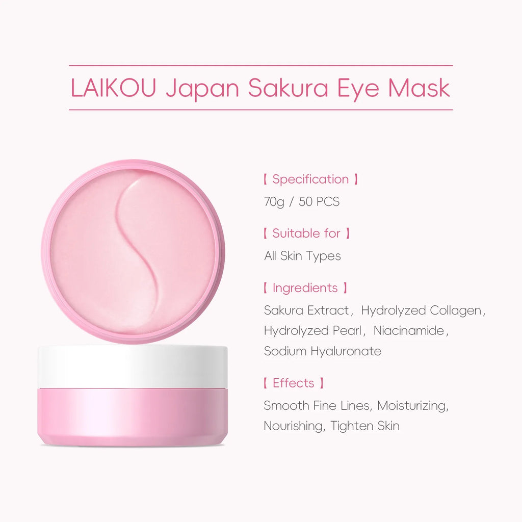 Sakura Skin Care Set 24pcs – Eye & Lip Masks, Serum, Mud Masks, Cleanser, Toner, Essence & Cream