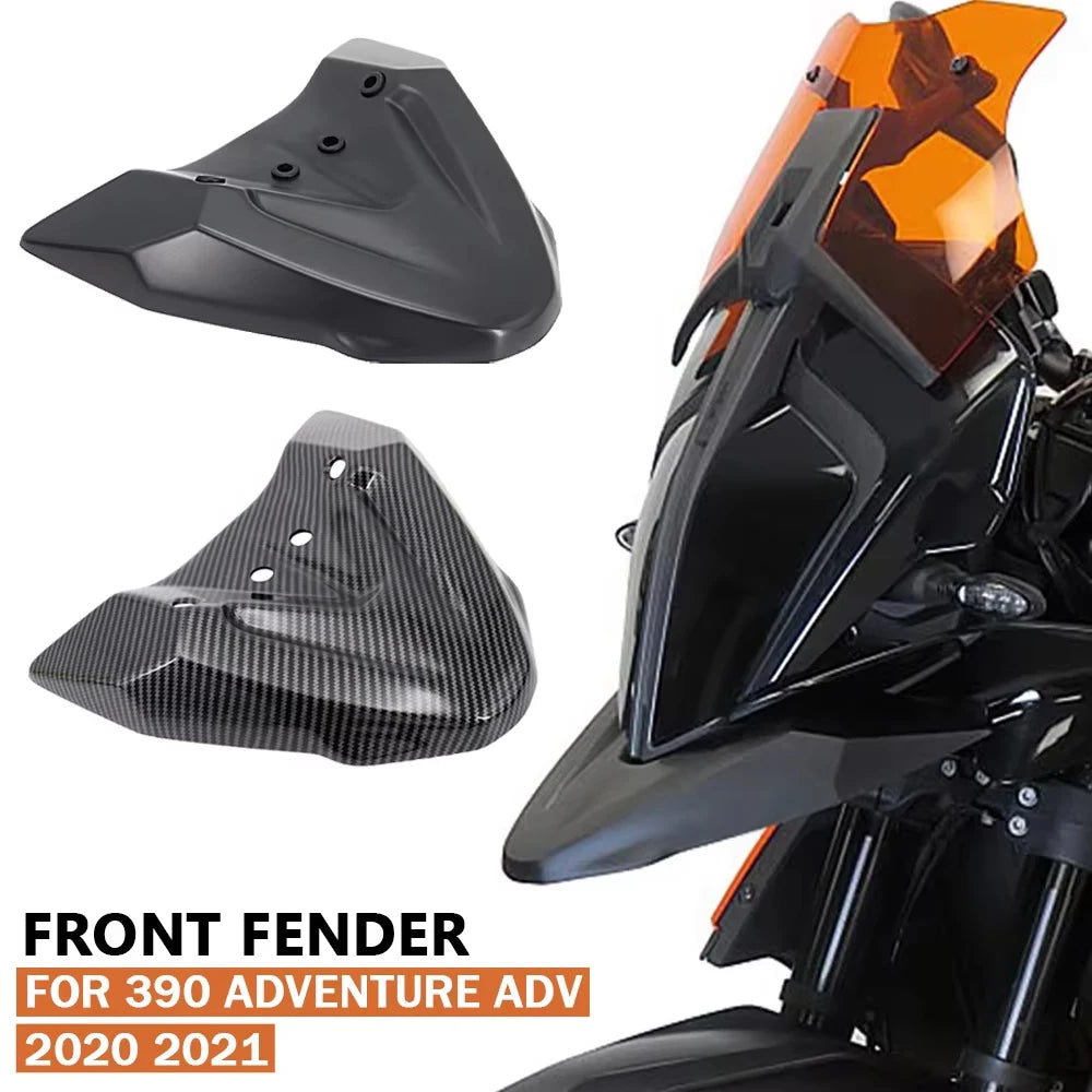 For 390 Adventure ADV 2020 2021 Motorcycle Accessories Front Fender Mudguard Beak Cowl Guard Extension Wheel Cover Fairing