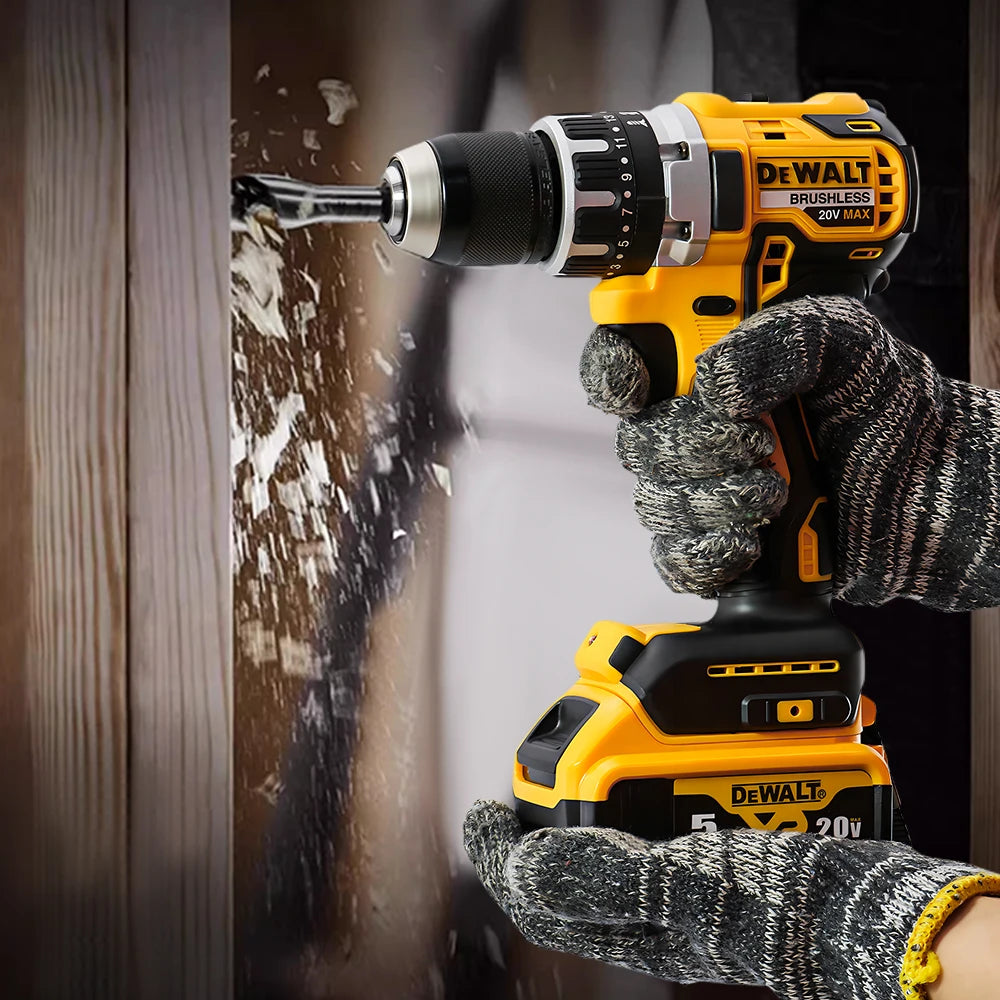 DEWALT DCD796 Compact Cordless Brushless Impact Drill — LED Light 20V Multi-Function Power Tool
