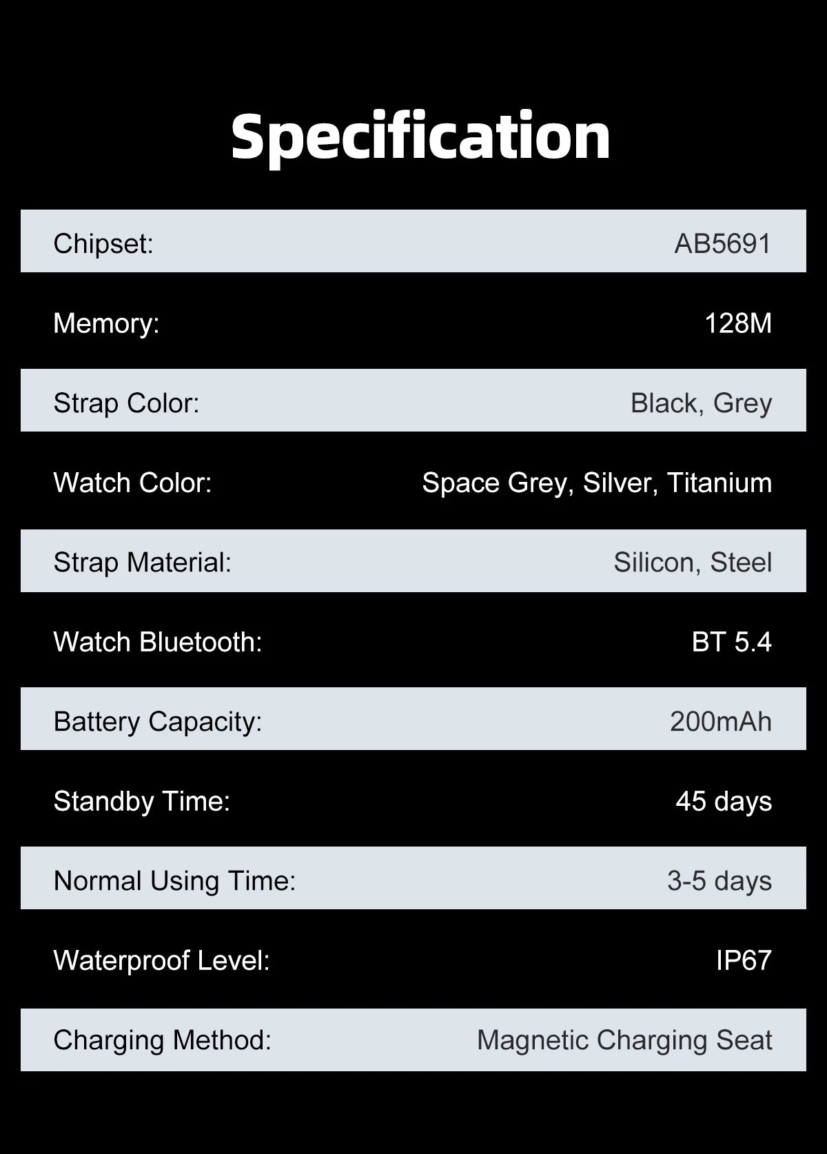 1.96-Inch AMOLED Smartwatch with Bluetooth Calling – Always-On Display