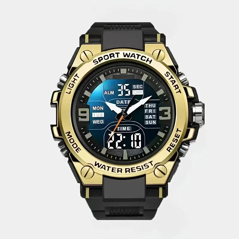 Men's Digital Sports Watch with Alarm, Date and Alloy Case for Outdoor Activities