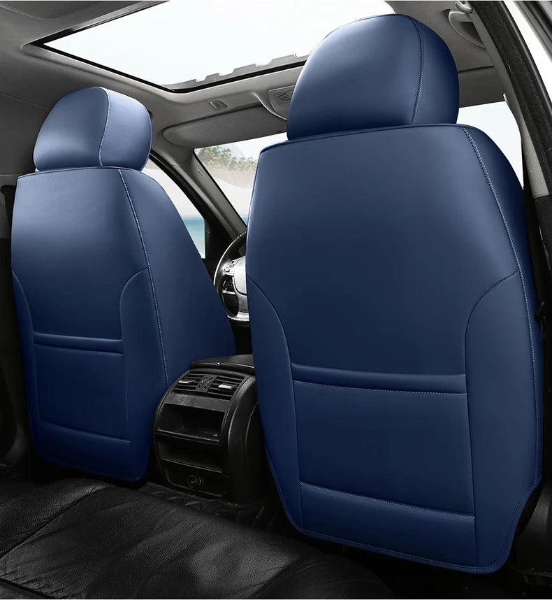 Universal Car Seat Covers  Full Covered Durable Leather Seat Cushion for 90% Sedan SUV 8 Colors Set Include Front and Rear Cover