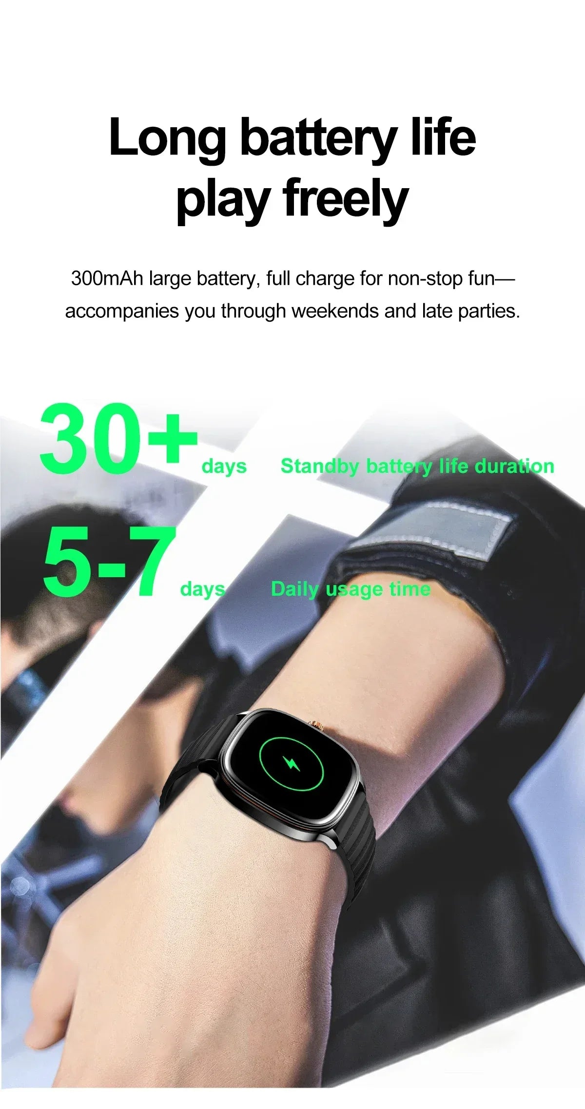 1.39-Inch AMOLED Smartwatch with NFC, Bluetooth Calling & 100 Sports Modes