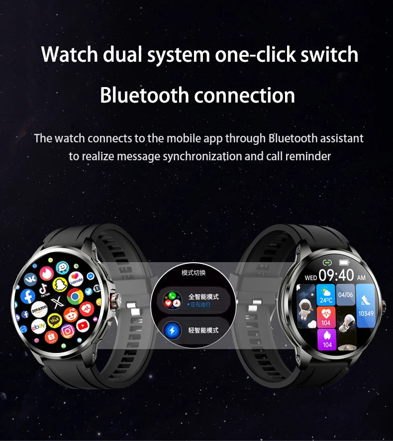 Original H99 Smart Watch Android Watches 1.95inch Amoled Screen Men's Smartwatch With 8MP Rotating Camera GPS WIFI Sim Card Slot