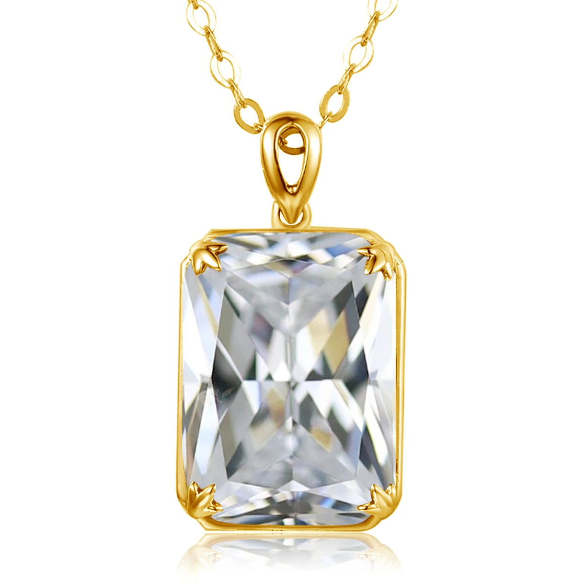 100% Real Silver 925 Necklace Pendant Aquamarine Women Jewelry Birthday Party Banquet Girl Accessories