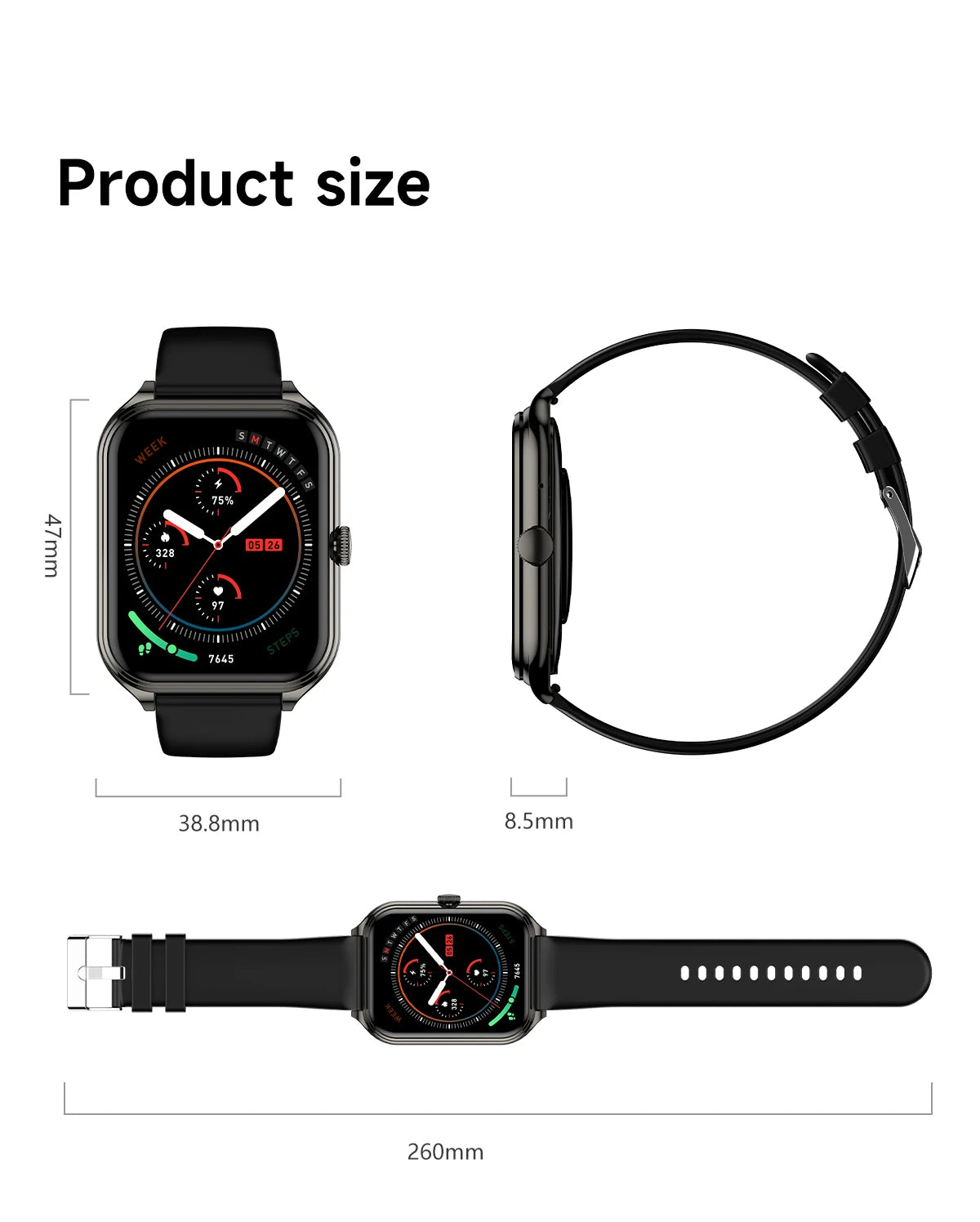 1.93-Inch Ultra-Thin AMOLED Smartwatch with Wireless Calling
