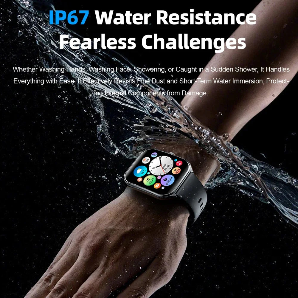 1.96-Inch AMOLED Smartwatch with Bluetooth Calling – Always-On Display