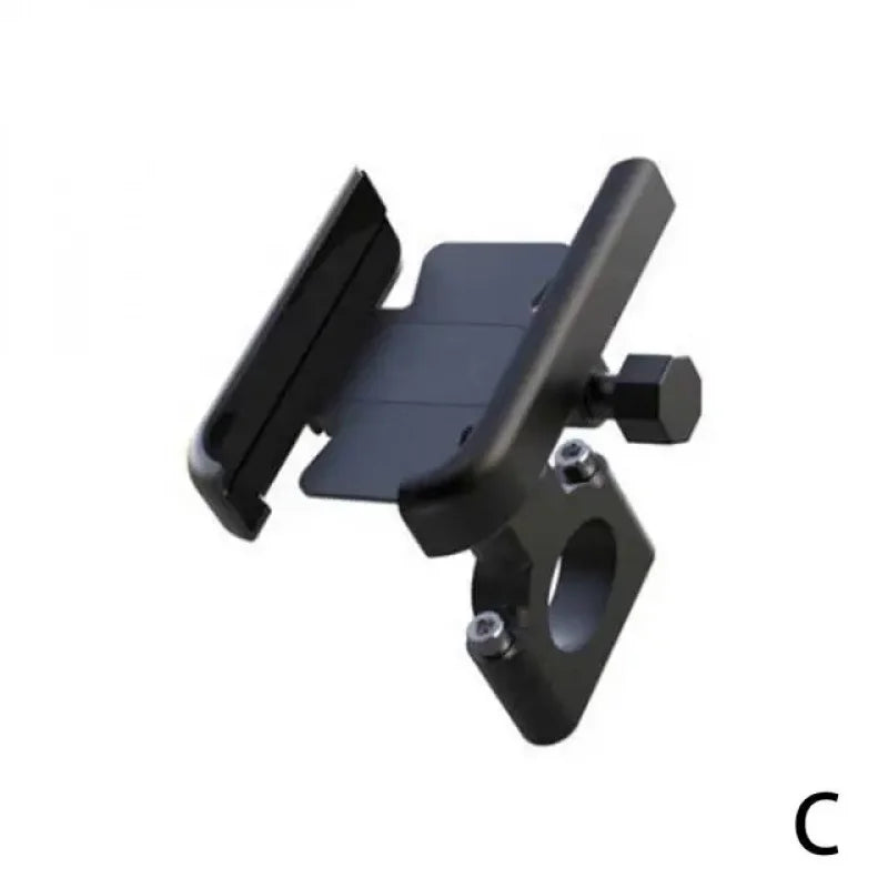 Soporte para teléfono de motocicleta y bicicleta, giratorio 360°, de aleación de aluminio para manillar, soporte para teléfono móvil para espejo retrovisor