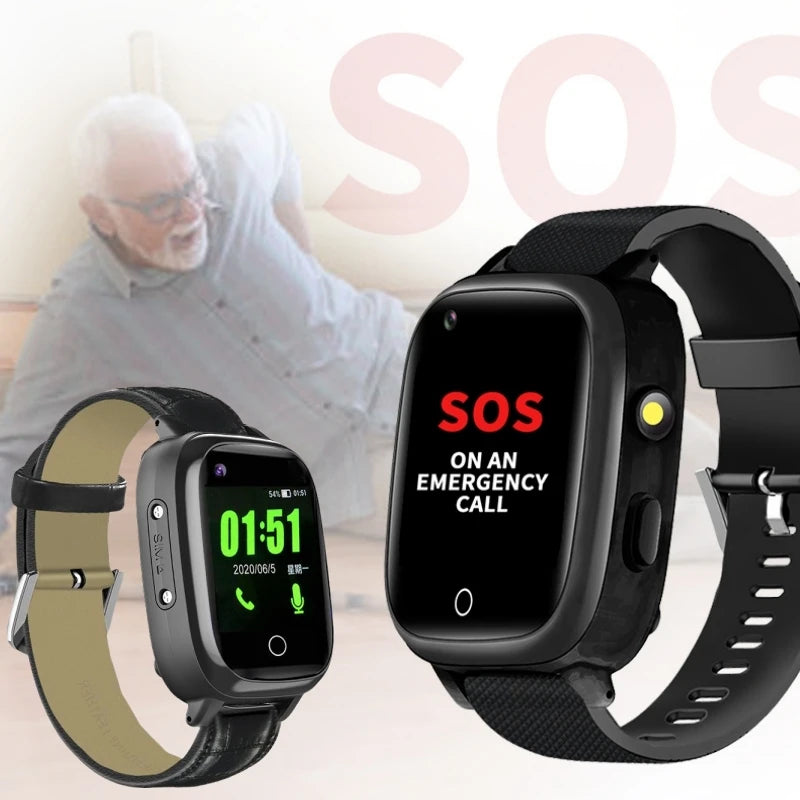 4G Smart Watch for Seniors – SIM Card, GPS Tracking, SOS Alert, Activity & Heart Rate Tracking