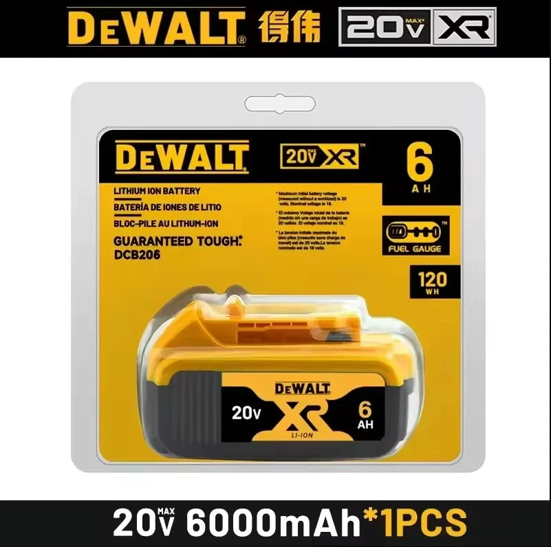 DeWalt 18V/20V 6Ah MAX FlexVolt Battery with Charger Protection — DCB606/DCB205/DCB206