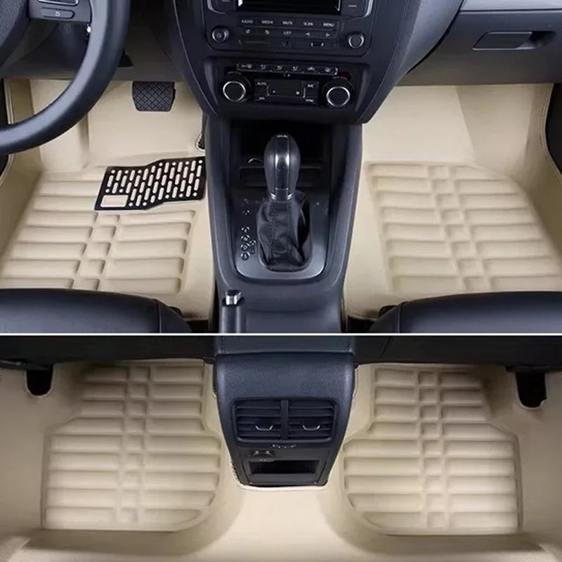 Car floor mat universal anti slip mat new car interior PU leather durable anti slip mat Accessories