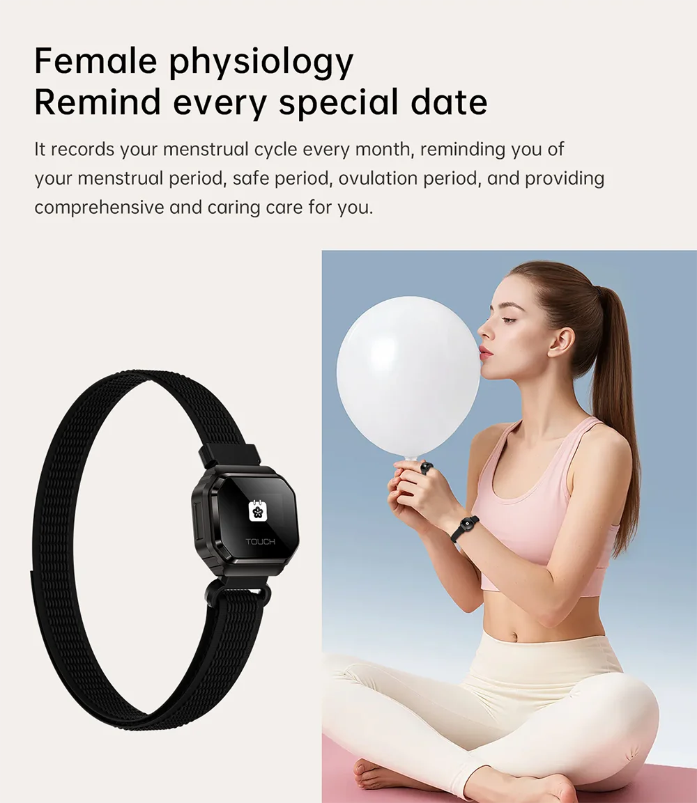 2026 New Smart Watch Ring 0.49" OLED Screen, Heart Rate Blood Oxygen Sleep Health Monitoring, 5ATM Waterproof, Multiple Sport