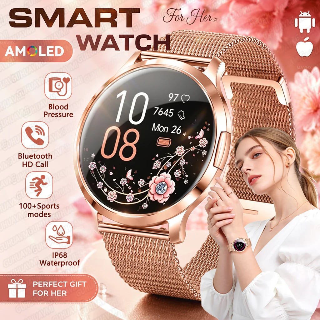 1.32-Inch AMOLED Smartwatch with 100+ Sports Modes & Bluetooth Calling
