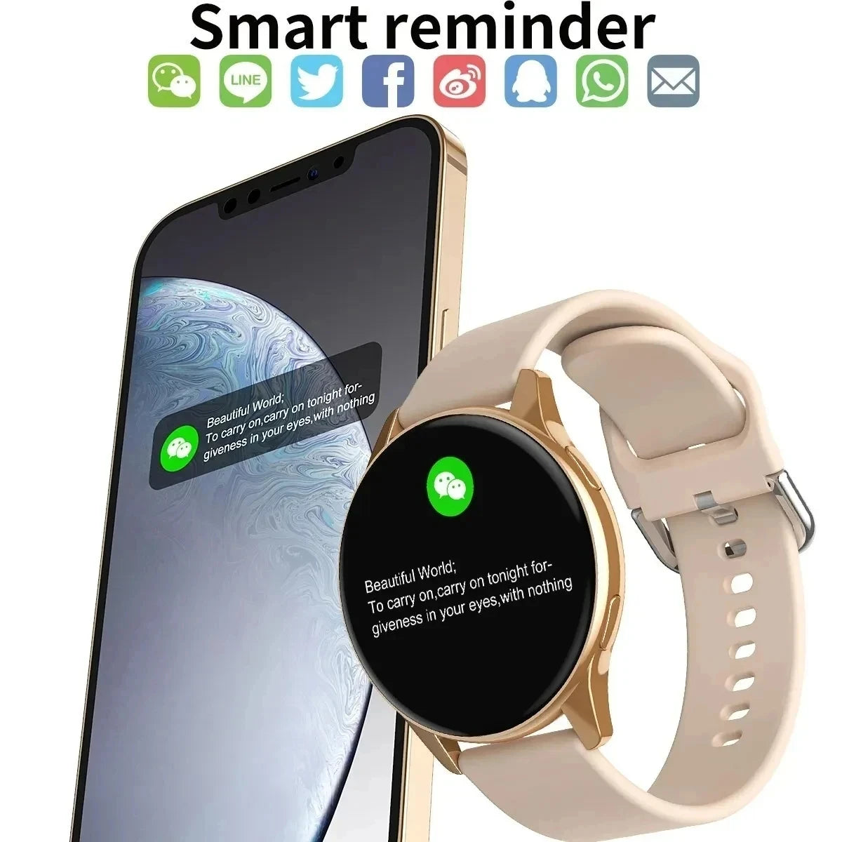 LIGE New Smart Watch 2025 Wireless Charging Smartwatch – Bluetooth Calls, Custom Watch Face, Fitness Bracelet