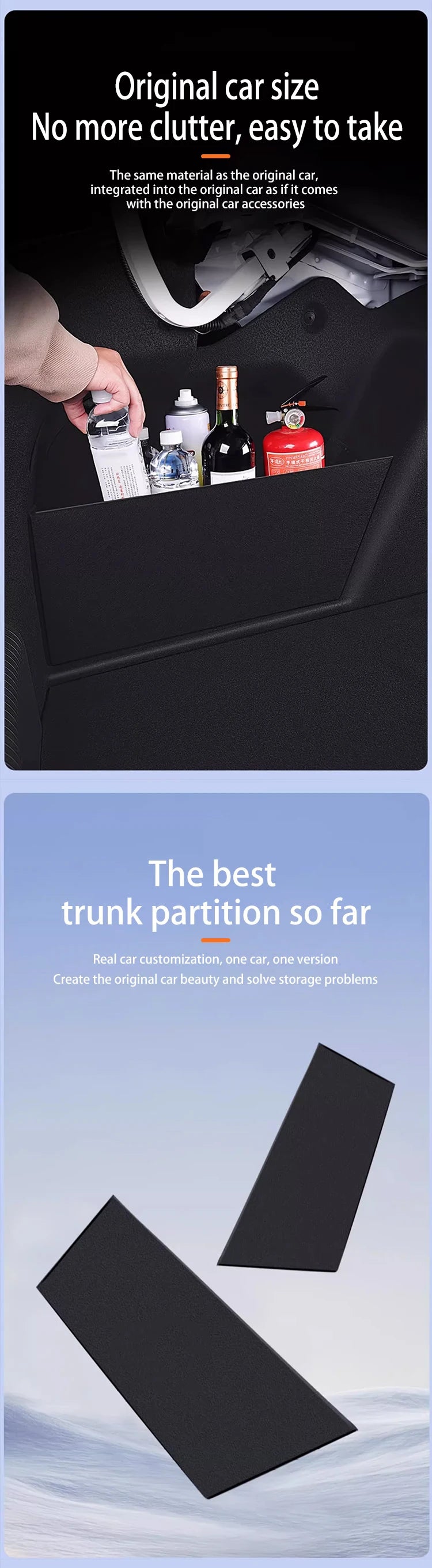 VW Volkswagen Jetta Sagitar A7 Trunk Storage Partition
