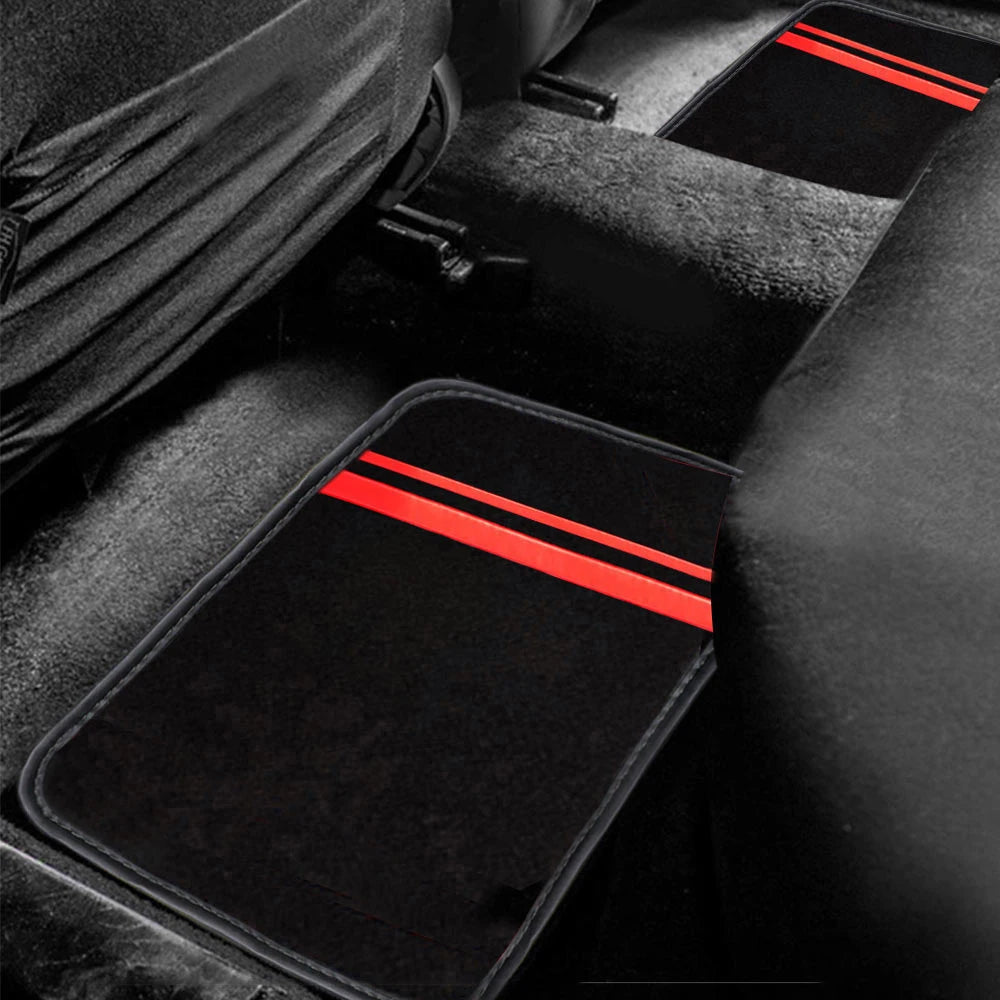4pcs Universal Car Floor Mats  Auto Foot Pad Protector Waterproof  Rugs Carpet For Car Automotive Interior ccessories