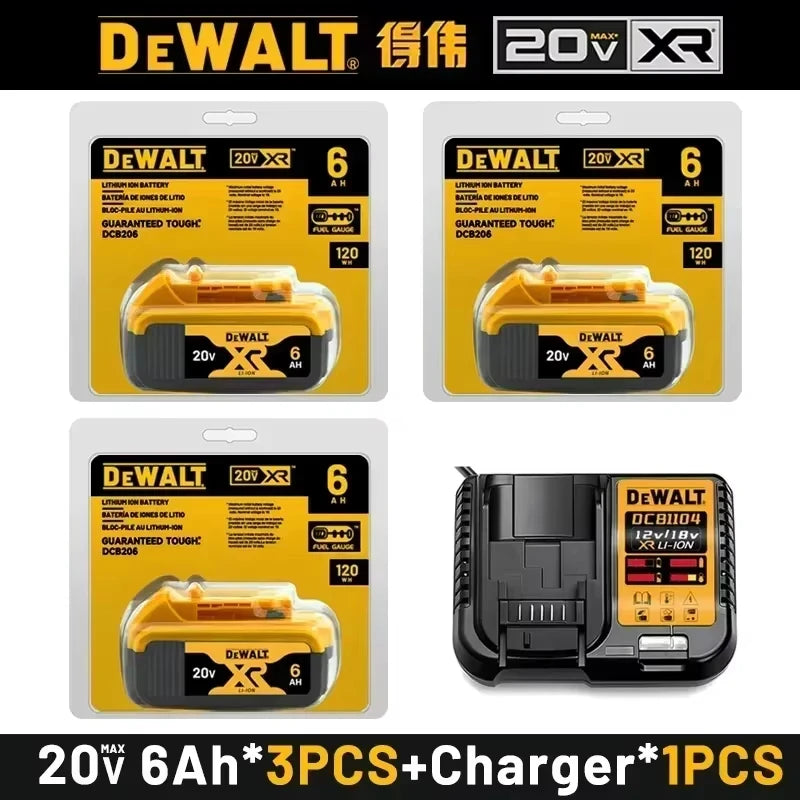 DeWalt 18V/20V 6Ah MAX FlexVolt Battery with Charger Protection — DCB606/DCB205/DCB206