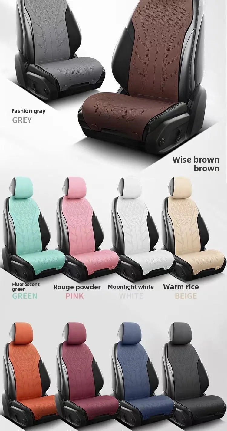 High Quality Suede Cover Universal High-end Car Seat Cover Breathable Seat Anti-slip Luxury Car Protection Thin Suede Seat Cover