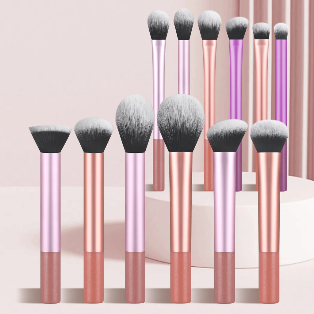 12pcs Professional Makeup Brush Set – Multifunctional Cosmetic Brushes