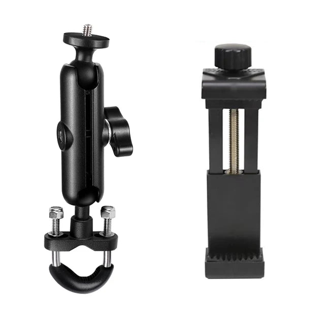 Motorcycle Handlebar Phone Mount Holder Bike Mobile Cell Phone Holder Smartphone Support for Iphone Xiaomi Video Shooting