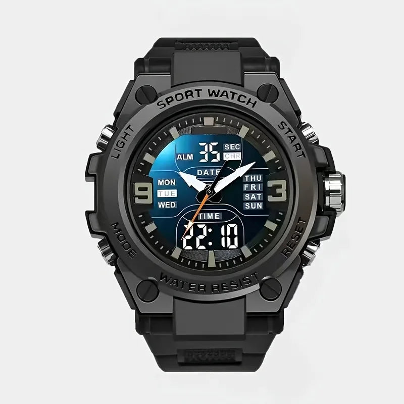 Men's Digital Sports Watch with Alarm, Date and Alloy Case for Outdoor Activities