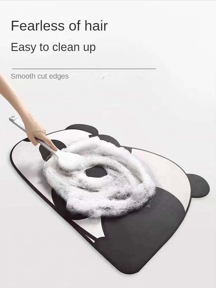 Kitchen long non-slip floor mats diatom mud printed absorbent mats restaurant soft mats bathroom mats entrance mats
