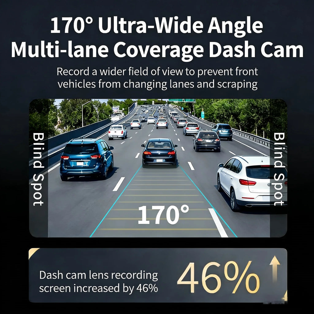 4 Channel 360° Dash Cam Black Box for Car Video Recorder DVR Camera FHD 1080P Night Vision Loop Recording 24H Parking Monitor